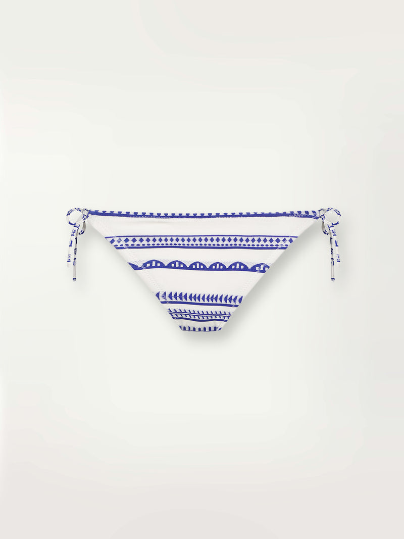 lemlem Women's REKKA String Bikini Bottom Swimsuit in Yani Blue