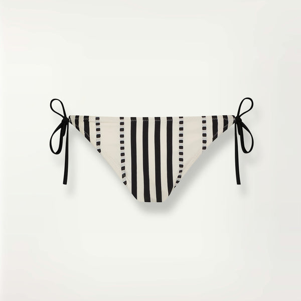 lemlem Women's REKKA String Bikini Bottom Swimsuit in Lena Black